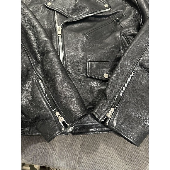 Open Road for Wilsons L men’s leather jacket motorcycle multi pocket western - Picture 7 of 12